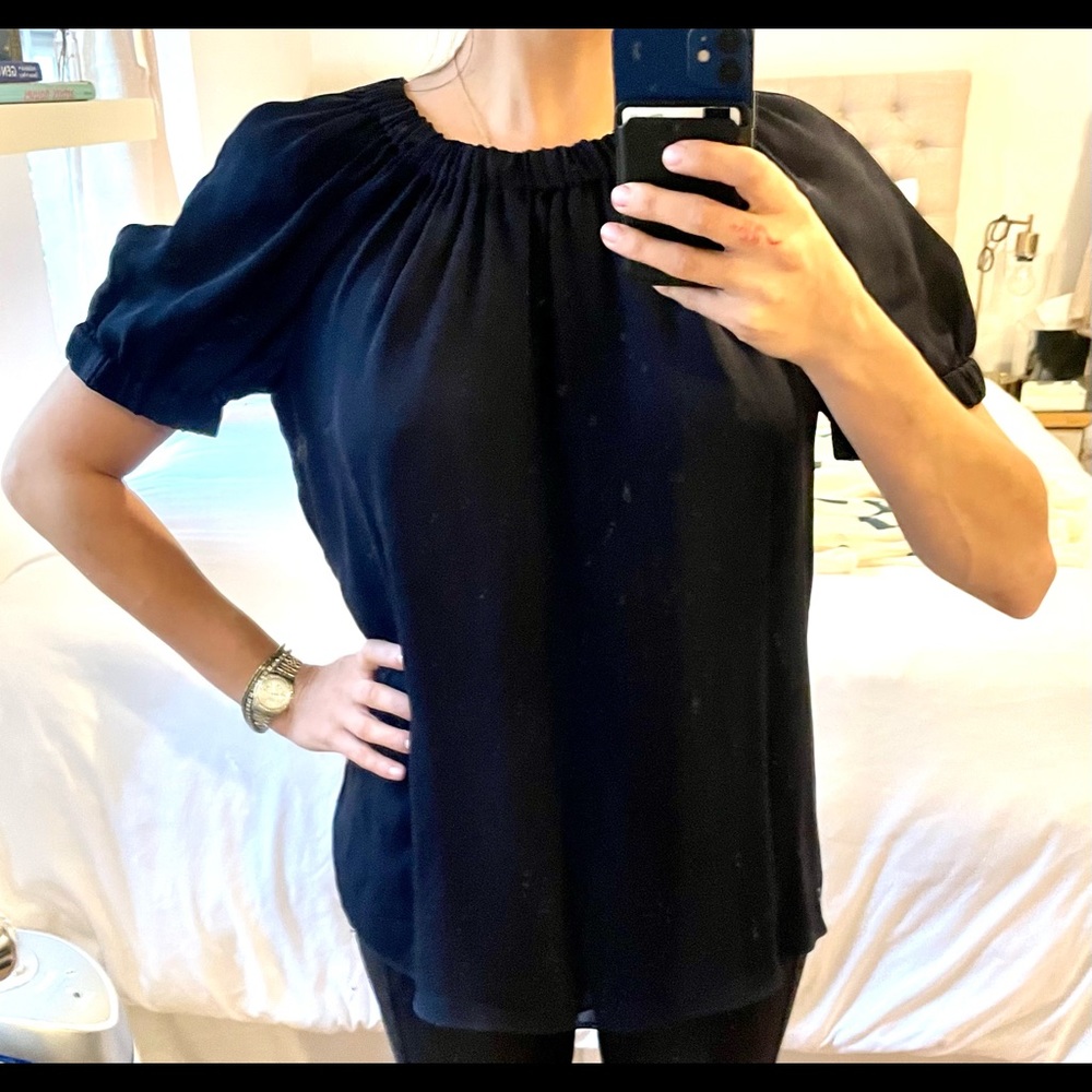 Navy blue top